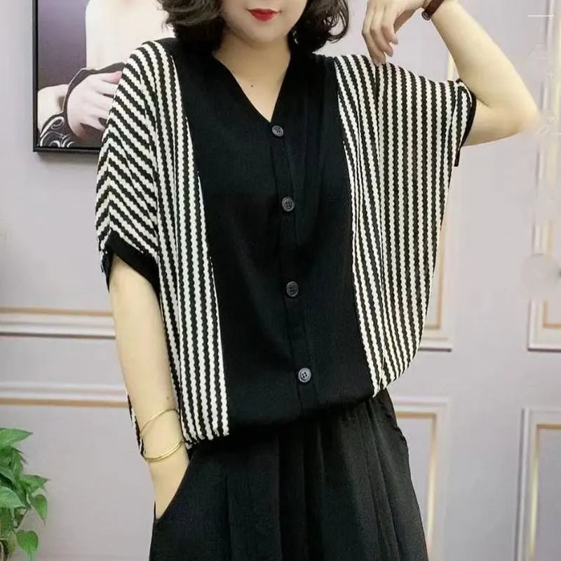 Streeppatronen Blouse voor Vrouw Casual Kleding
