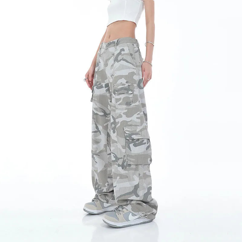 Streetwear Camouflage Cargo Broek Heren Urban Stijl