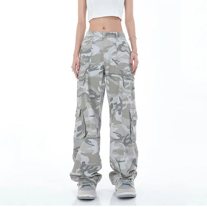 Streetwear Camouflage Cargo Broek Heren Urban Stijl