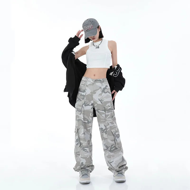 Streetwear Camouflage Cargo Broek Heren Urban Stijl