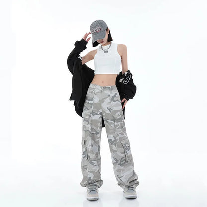 Streetwear Camouflage Cargo Broek Heren Urban Stijl
