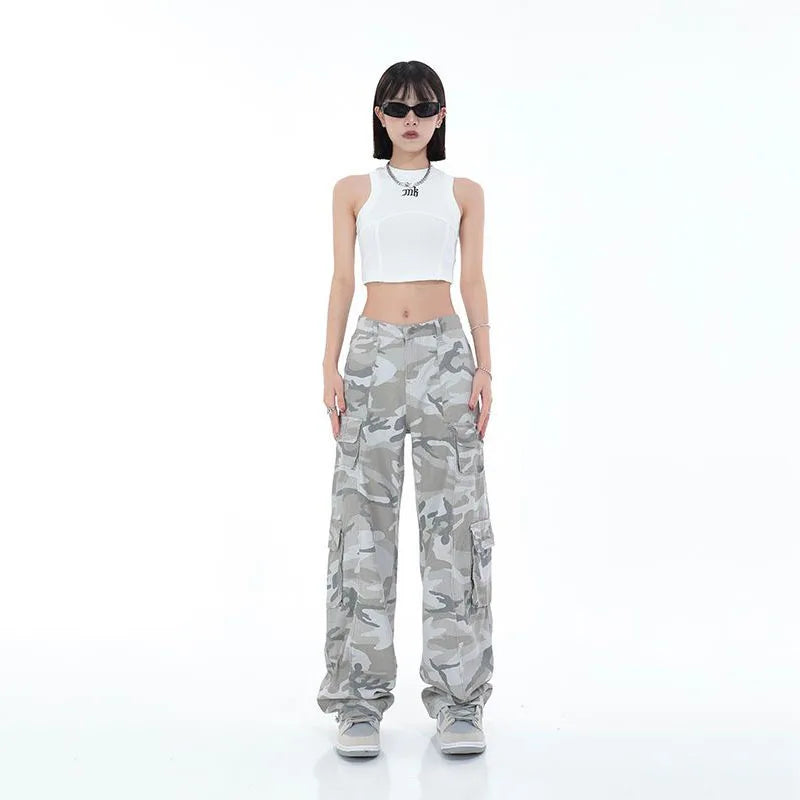 Streetwear Camouflage Cargo Broek Heren Urban Stijl