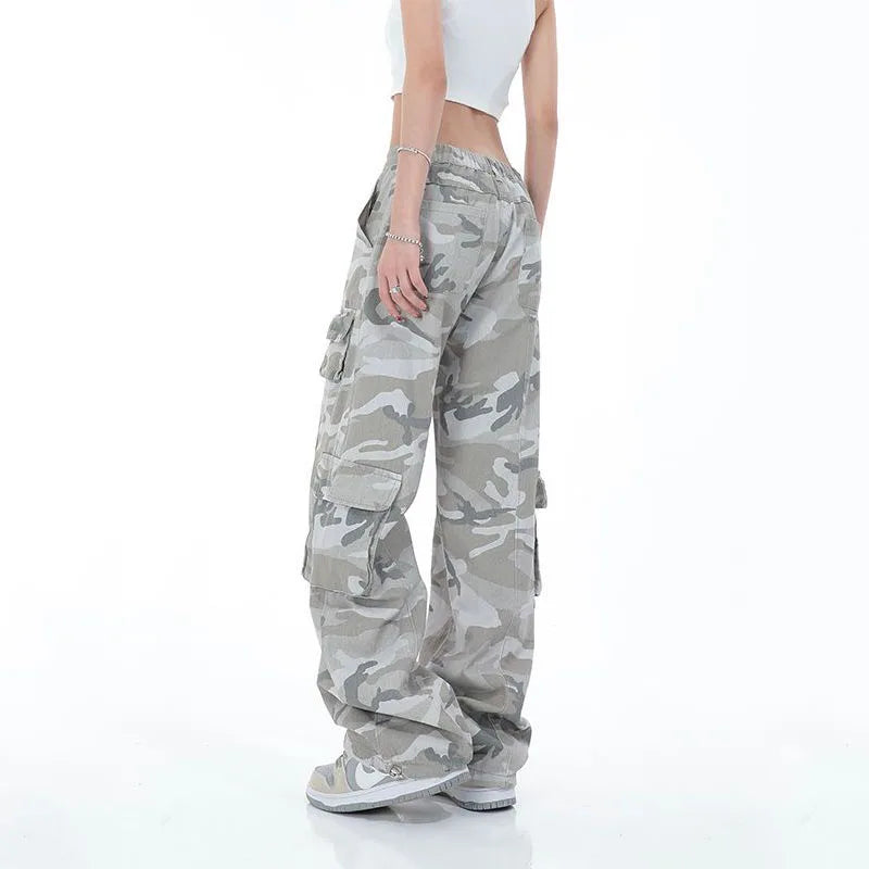Streetwear Camouflage Cargo Broek Heren Urban Stijl