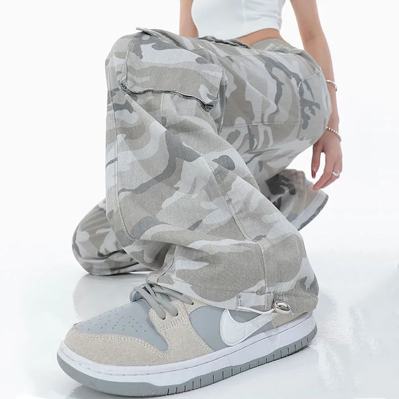 Streetwear Camouflage Cargo Broek Heren Urban Stijl