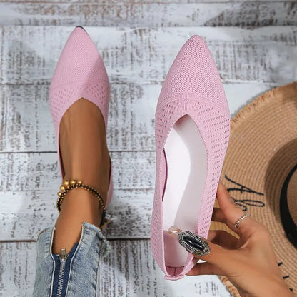 Dames Loafers van PU en Mesh met Puntneus