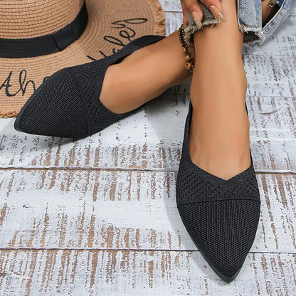 Dames Loafers van PU en Mesh met Puntneus - StudioMarella
