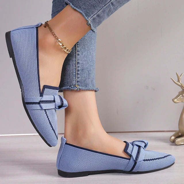 Dames Instappers Strik Design Comfortabele Zomerschoenen