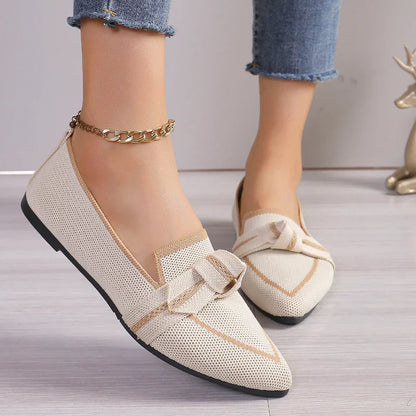 Dames Instappers Strik Design Comfortabele Zomerschoenen