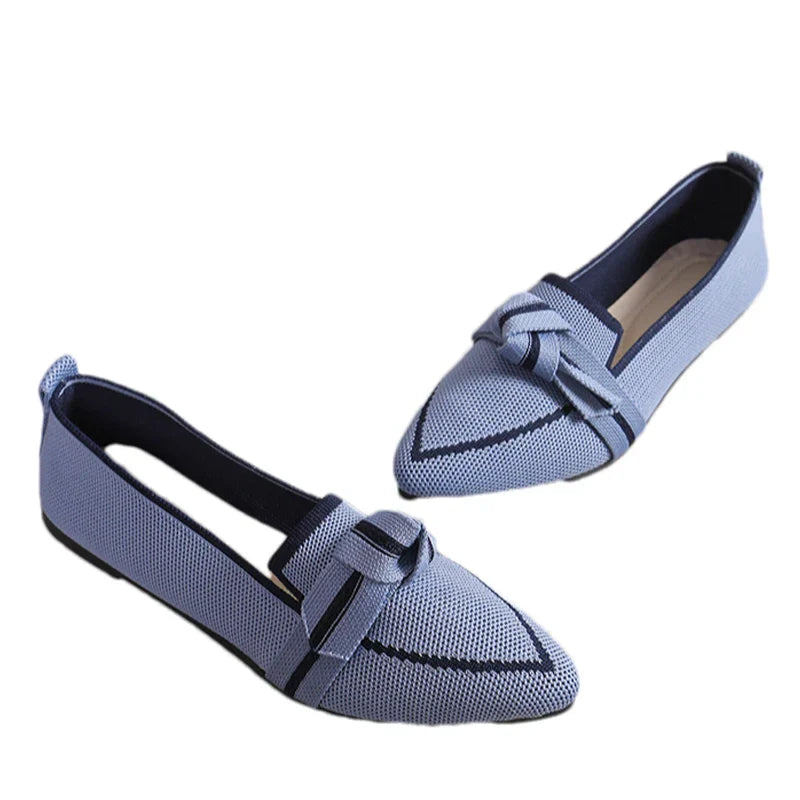 Dames Instappers Strik Design Comfortabele Zomerschoenen