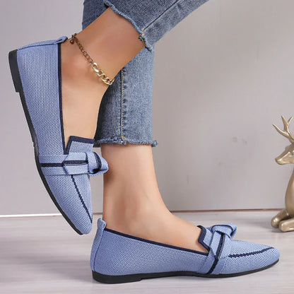 Dames Instappers Strik Design Comfortabele Zomerschoenen