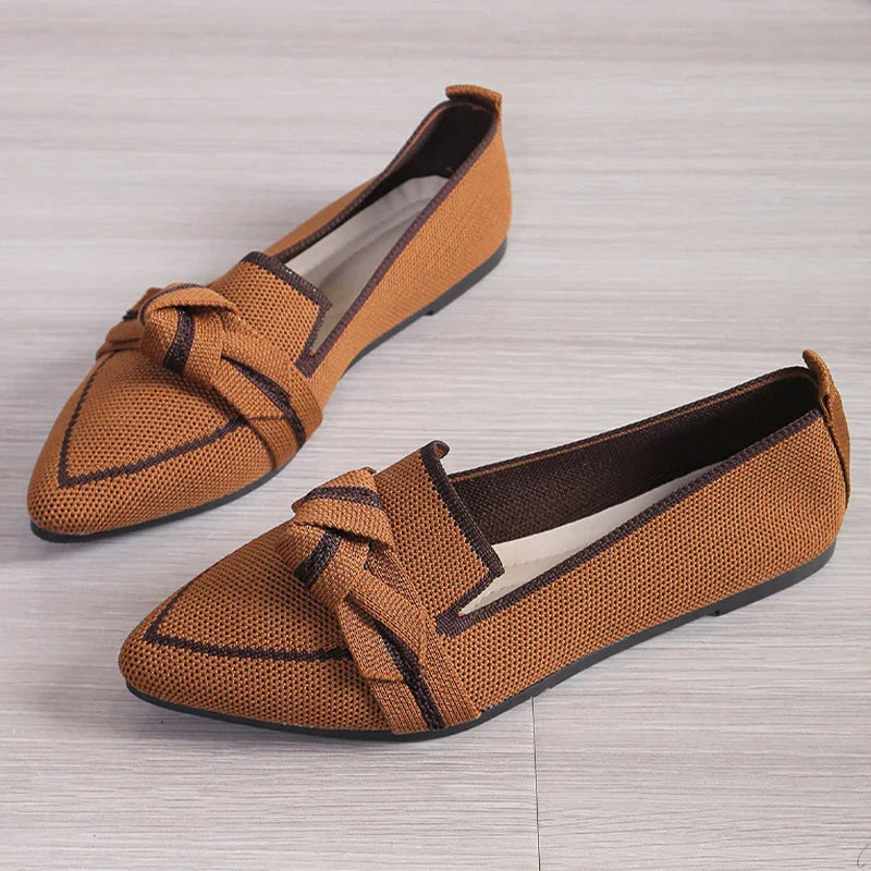 Dames Instappers Strik Design Comfortabele Zomerschoenen