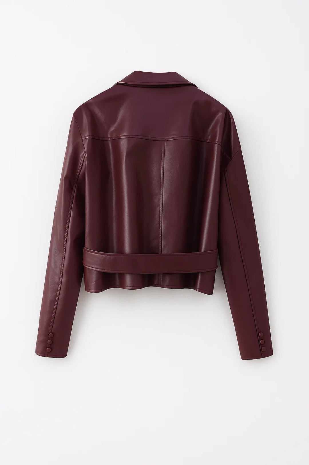 Korte Jas Dames met Strikdetail Elegant Aansluitend