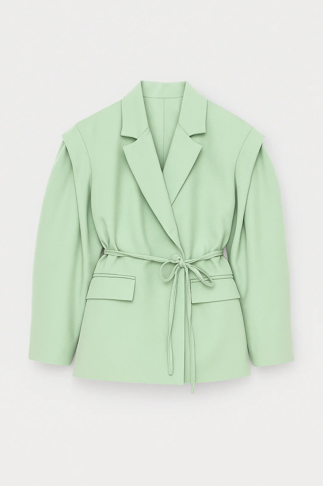 Dames Blazer Oversized met Reverskraag en Trekkoord Casual Stijl - StudioMarella
