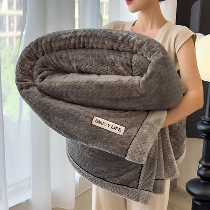 Fleece Deken Plaid Zacht Warm Patchwork Winter 300-350g M2