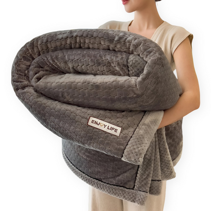 Fleece Deken Plaid Zacht Warm Patchwork Winter 300-350g M2
