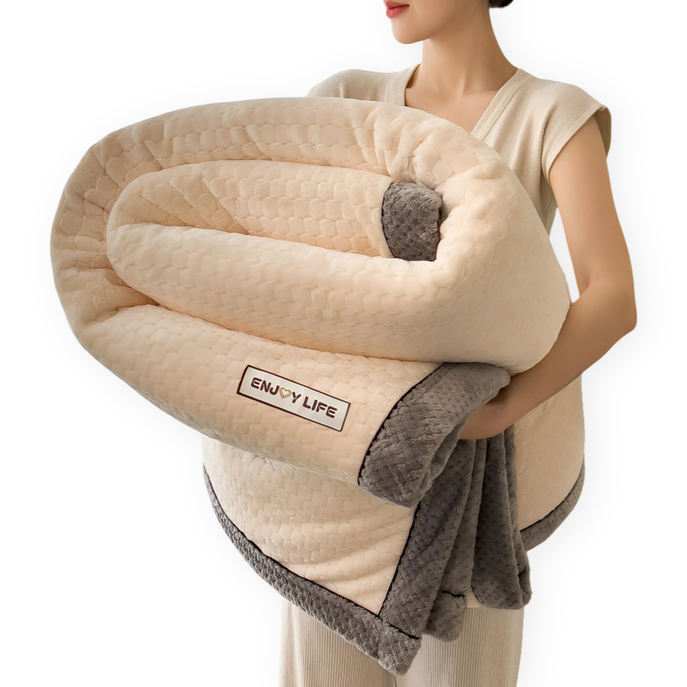 Fleece Deken Plaid Zacht Warm Patchwork Winter 300-350g M2