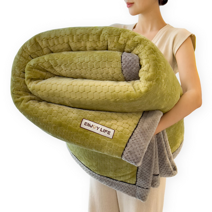 Fleece Deken Plaid Zacht Warm Patchwork Winter 300-350g M2