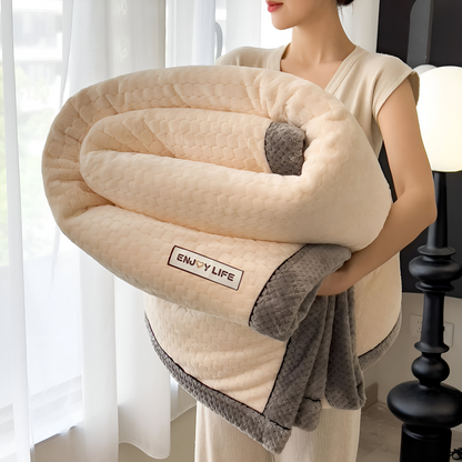 Fleece Deken Plaid Zacht Warm Patchwork Winter 300-350g M2