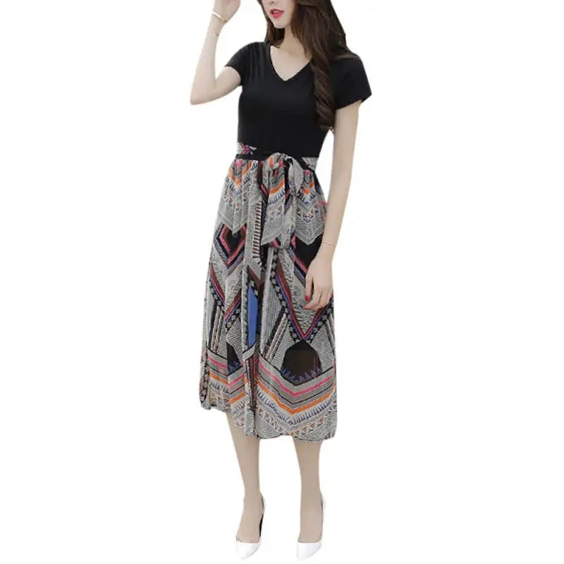Grote Maat Maxi Jurk Zomerjurk Casual Mode