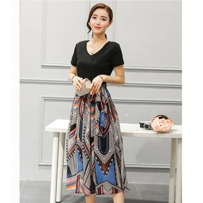 Grote Maat Maxi Jurk Zomerjurk Casual Mode