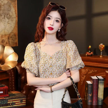 Dames Blouse Korte Mouwen Zomer Collectie - StudioMarella