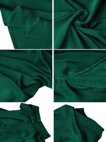 Satijnen Maxi Jurk Elegant Lang voor Vrouw