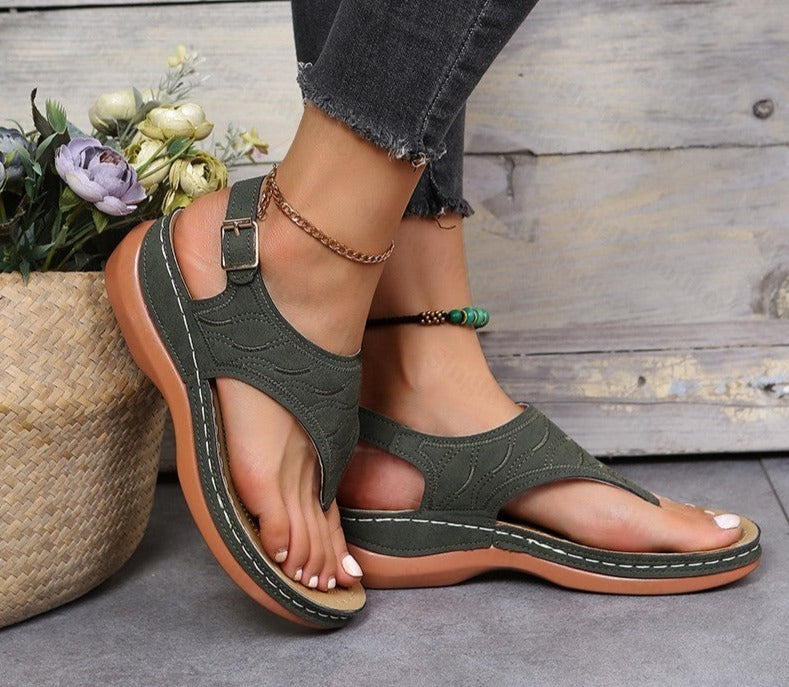Sandalen met Glanzend Leer voor Vrouw