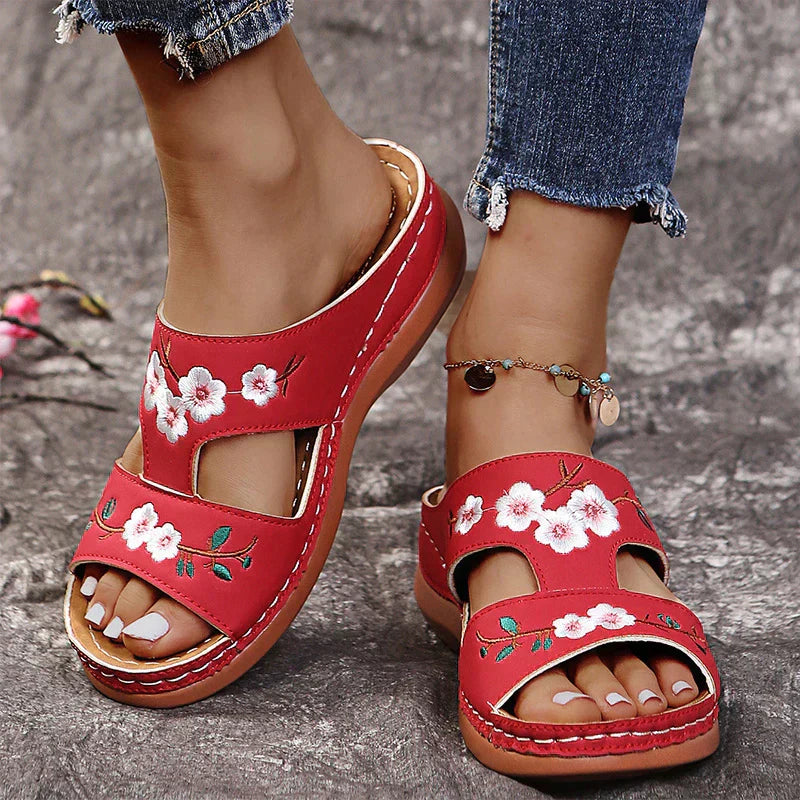 Orthopedische Sandalen Retro Bloem Comfortabel