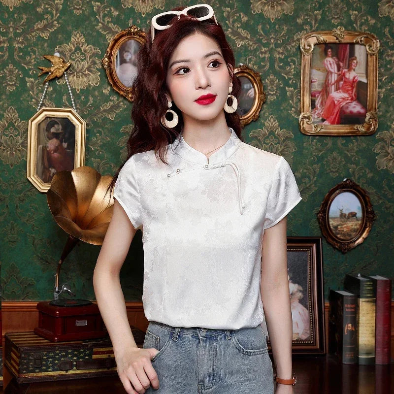 Vrouwen Blouse Lichte Zomerkleding Chiffon