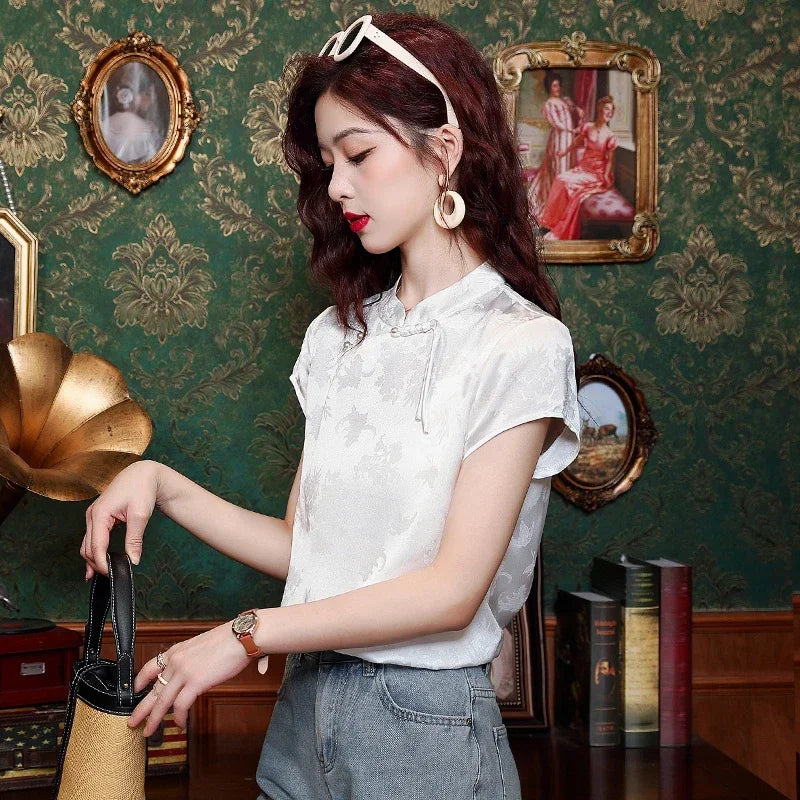 Vrouwen Blouse Lichte Zomerkleding Chiffon
