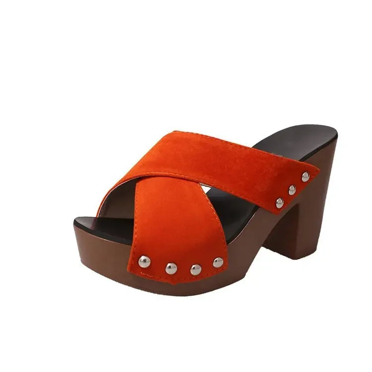 Elegante Zomersandalen voor Vrouw met Hoge Hak