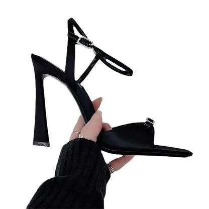 Hoge Hak Sandalen Glamour Design Glanzend