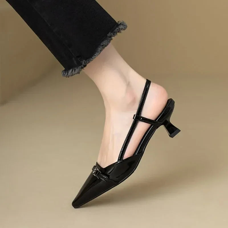 Zomersandalen Puntige Neus Elegante Dameschoenen