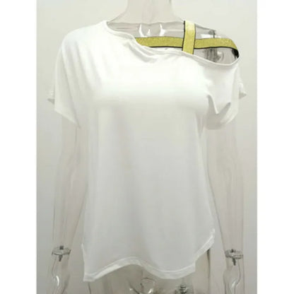 Dames T-shirt Zomer Korte Mouwen Casual Sunshine Yellow
