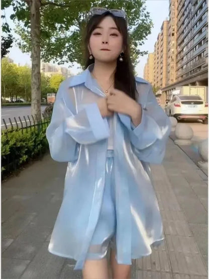Luxe Zomer Blouse Lichtgevend en Modern - StudioMarella