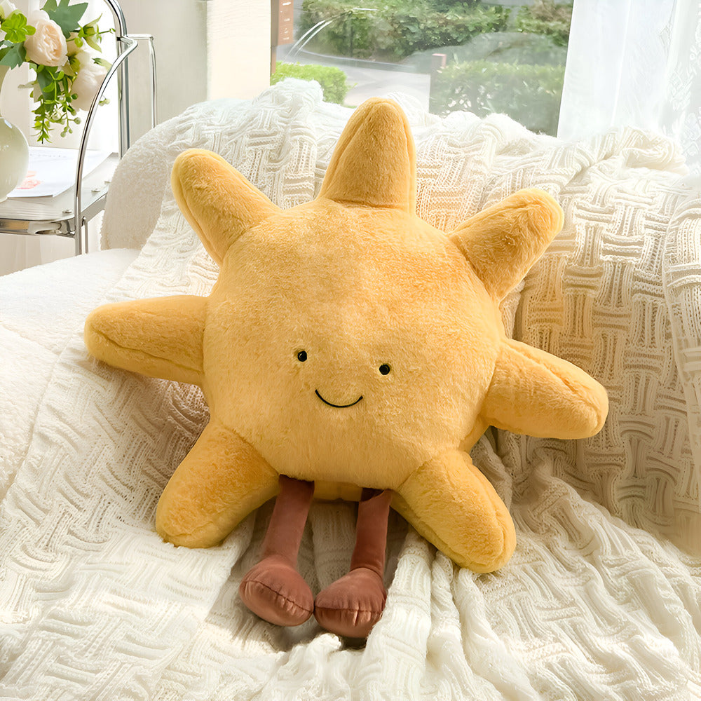 Sierkussen Zon Maan Pluche Kussen Kinderkamer Decoratie 28-48cm