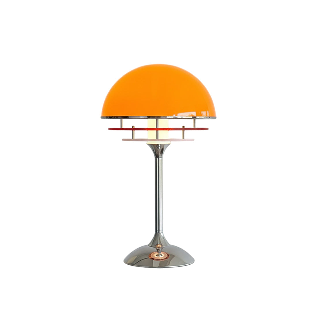 Bauhaus Tafellamp met Acryldiscs Oranje of Wit