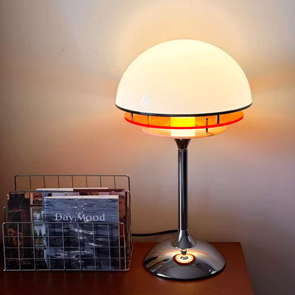 Bauhaus Tafellamp met Acryldiscs Oranje of Wit