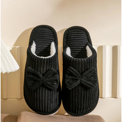 Pantoffels Met Strik Antislip Zool Elegante Dames