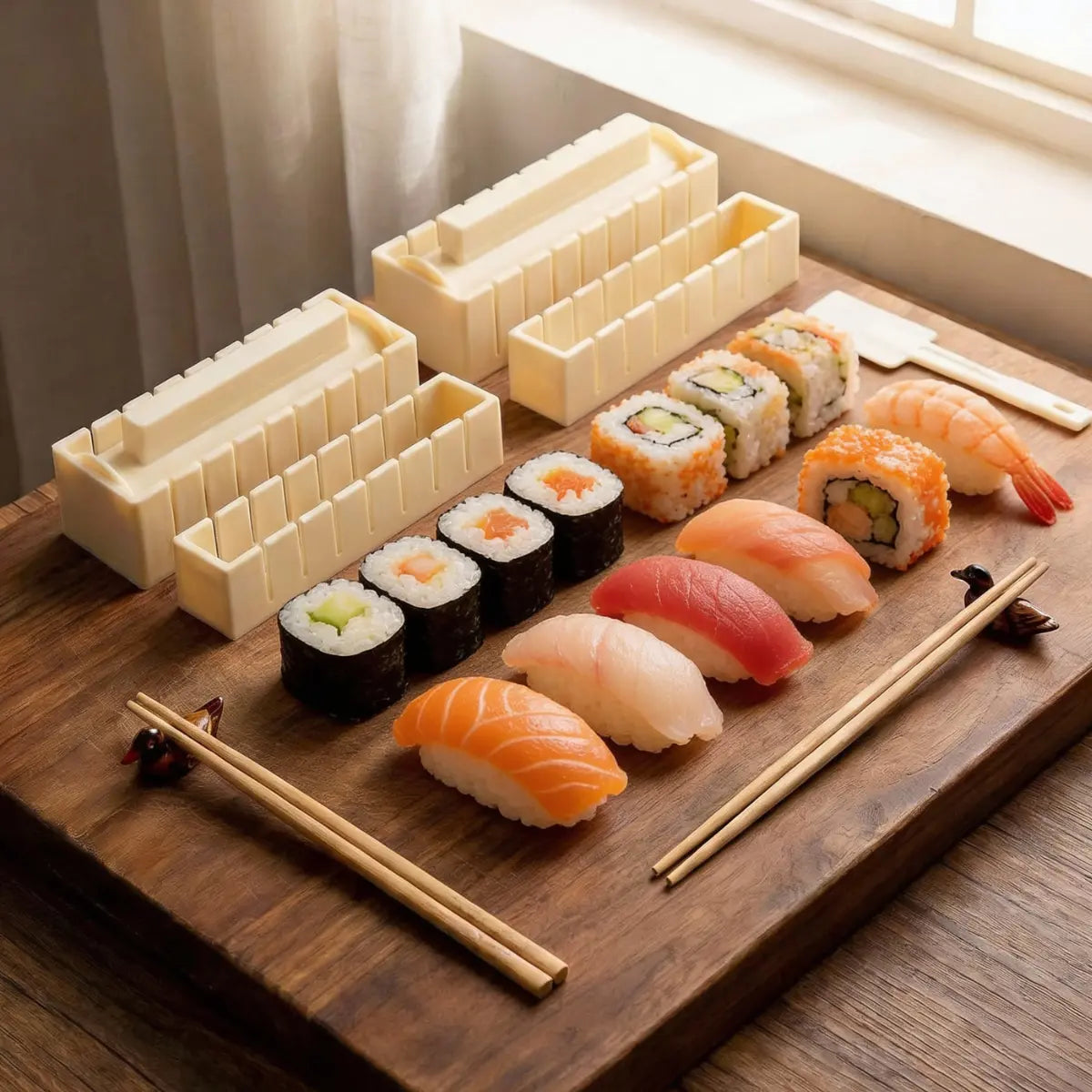 Sushi Vormset met Snijgeleiders – Perfecte Rechthoekige Maki Zonder Roltechniek