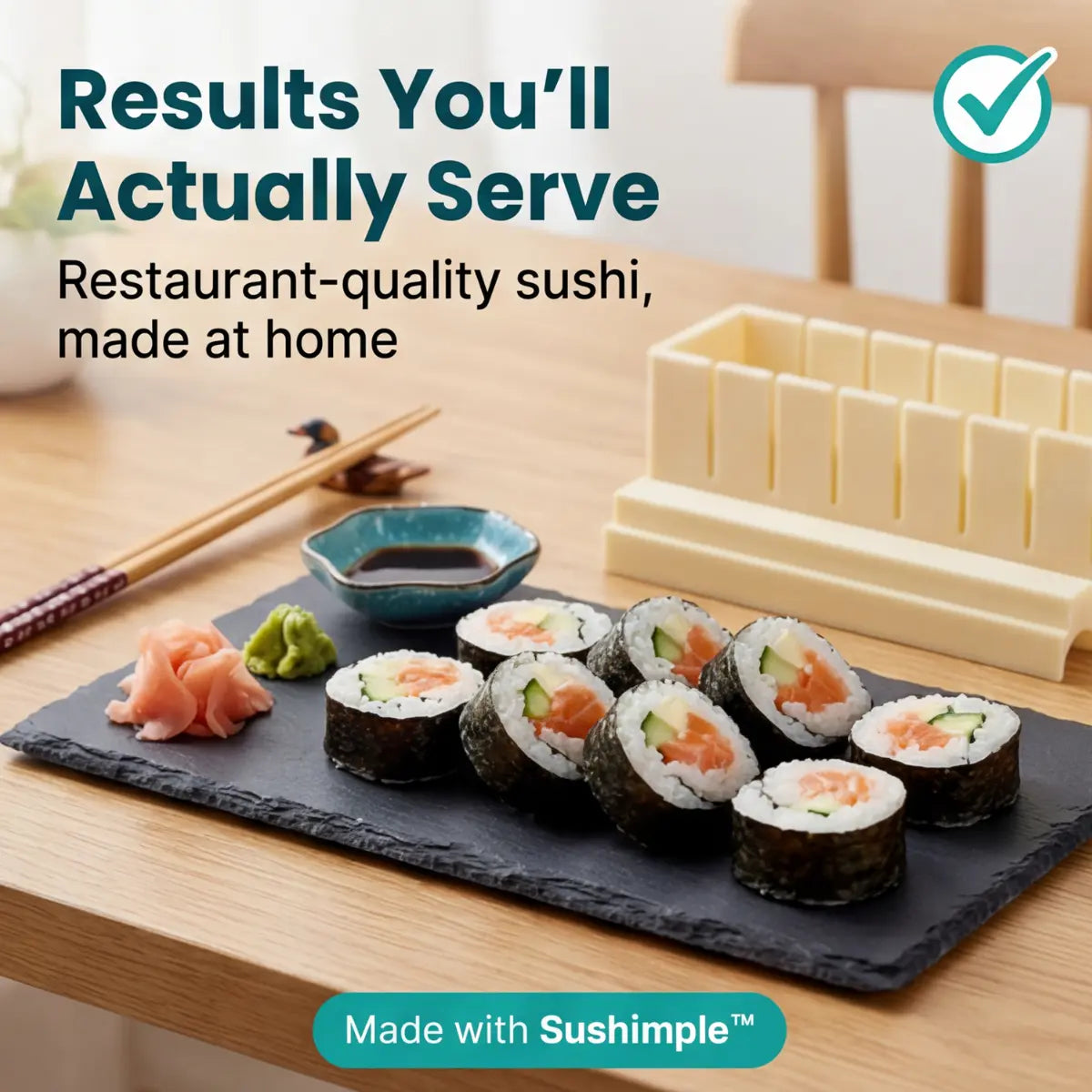 Sushi Vormset met Snijgeleiders – Perfecte Rechthoekige Maki Zonder Roltechniek