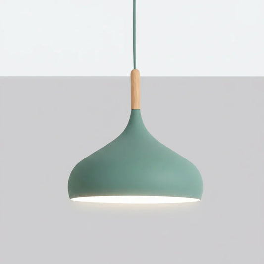 Scandinavische Hanglamp Aluminium E27 Geel Groen Blauw Ø24cm