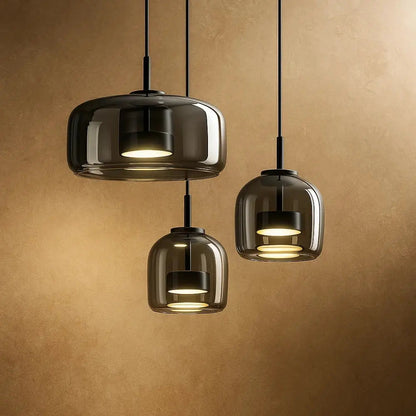 Hanglamp Glas Ombre Metaal LED 33cm Modern Design