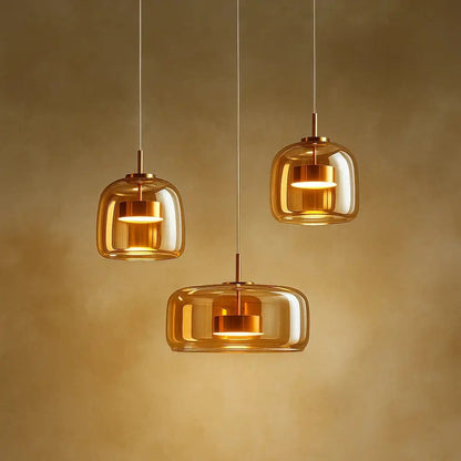 Hanglamp Glas Ombre Metaal LED 33cm Modern Design