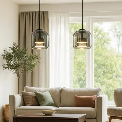 Hanglamp Glas Ombre Metaal LED 33cm Modern Design