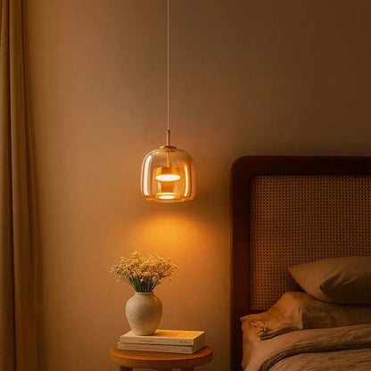 Hanglamp Glas Ombre Metaal LED 33cm Modern Design