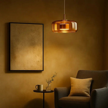 Hanglamp Glas Ombre Metaal LED 33cm Modern Design