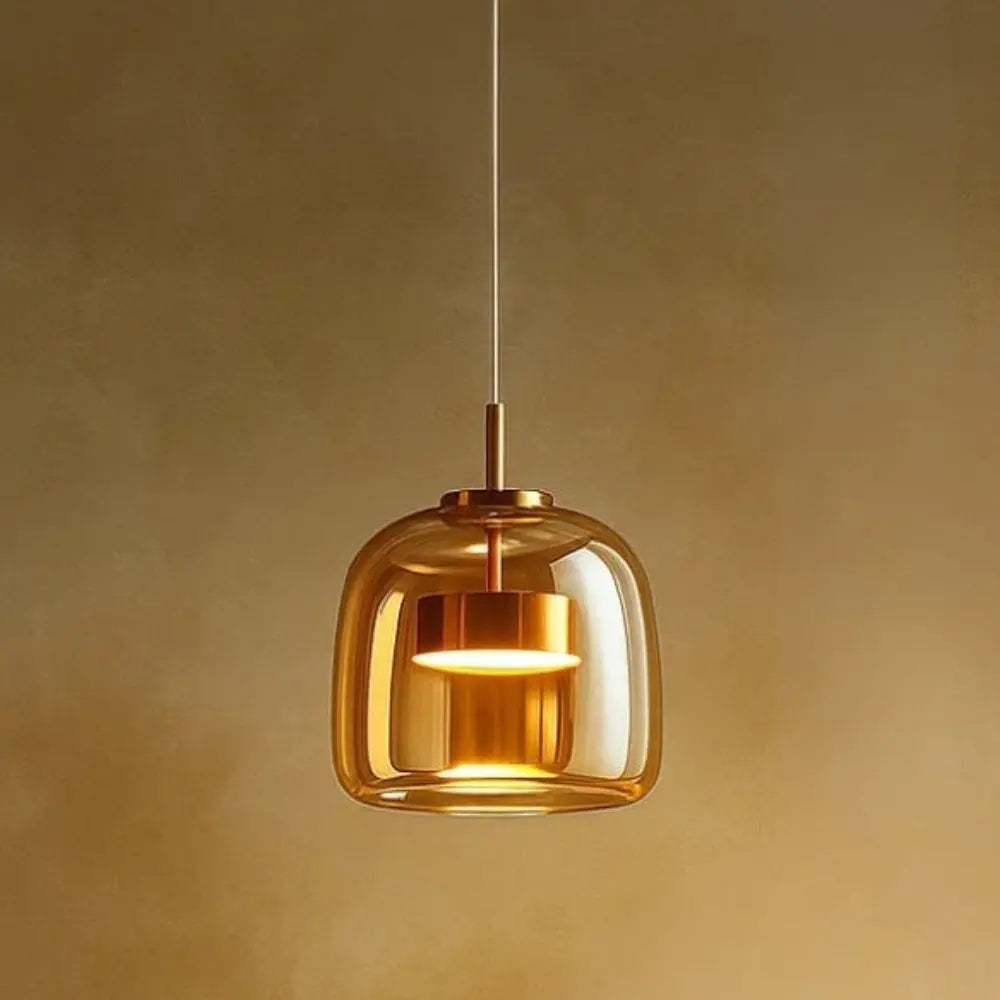 Hanglamp Glas Ombre Metaal LED 33cm Modern Design