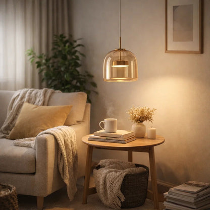 Hanglamp Glas Ombre Metaal LED 33cm Modern Design