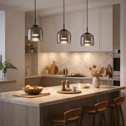 Hanglamp Glas Ombre Metaal LED 33cm Modern Design
